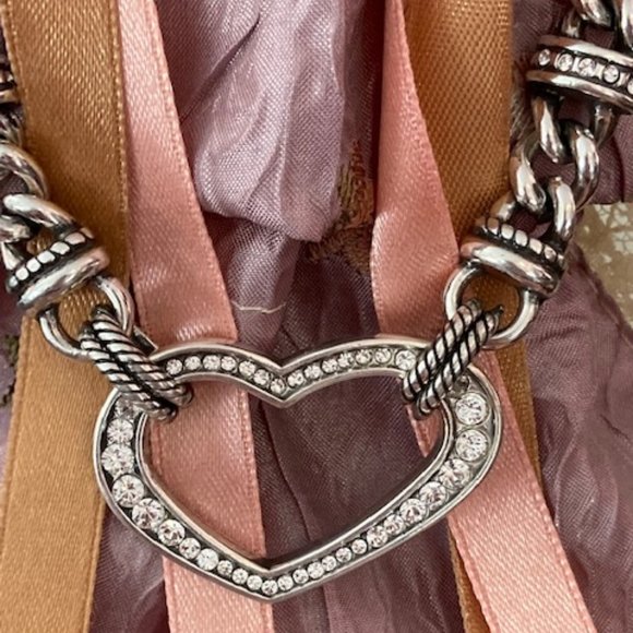 Brighton Jewelry - 🌟 Host Pick 🌟 Brighton Urban Lights Reversible Silver Heart Necklace (Retired)